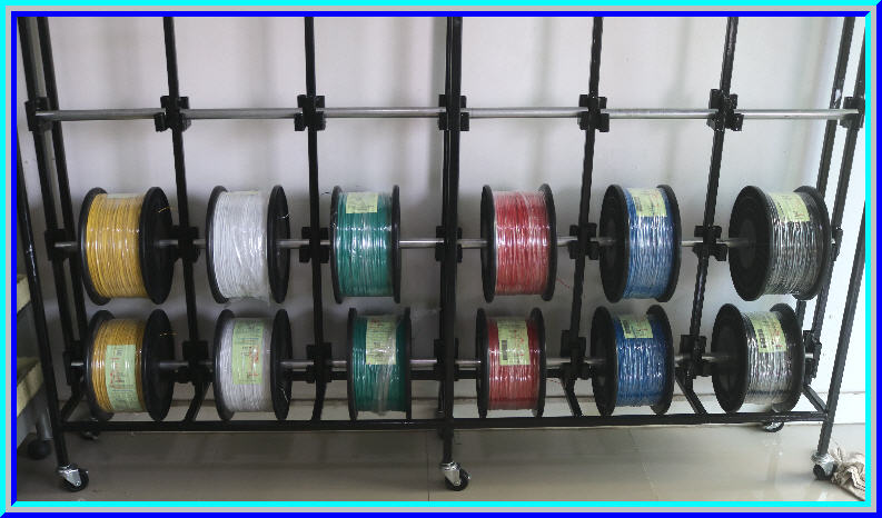 1x สายไฟ UL1007 เบอร์ 28 AWG สีน้ำเงิน ยาว 1 เมตร