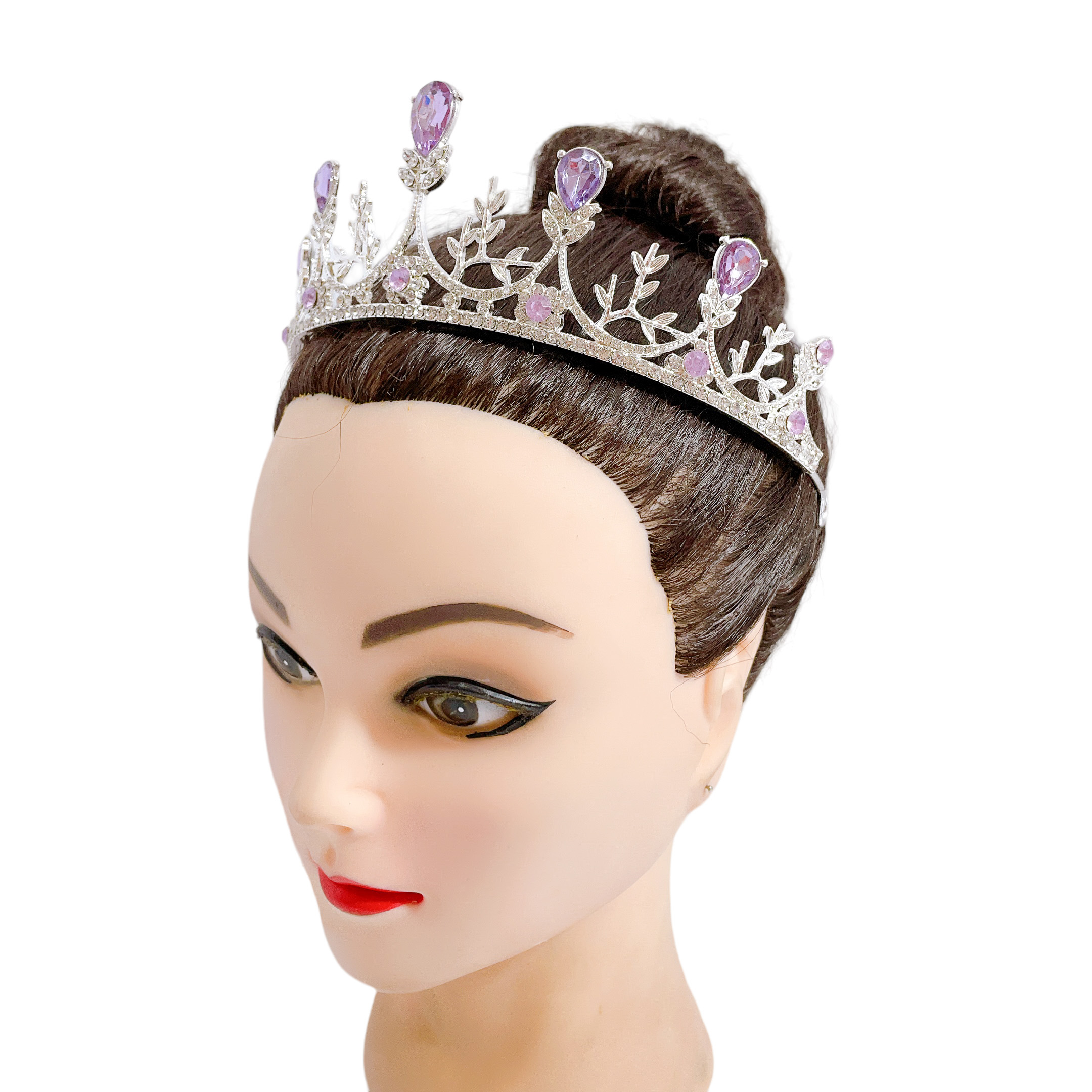 (พร้อมส่ง) เทียร่า 258 สีม่วงเงิน งานสวยเกินราคา เกรดพรีเมี่ยม ใส่ได้หลายครั้ง