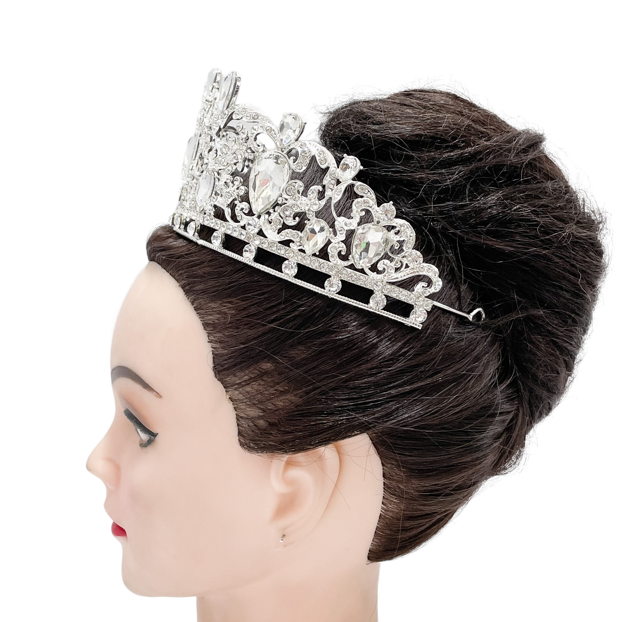 (พร้อมส่ง) เทียร่า 350 สีเงิน งานสวย ปราณีต QCเพชรทุกเม็ด สินค้าพร้อมส่งจากไทย