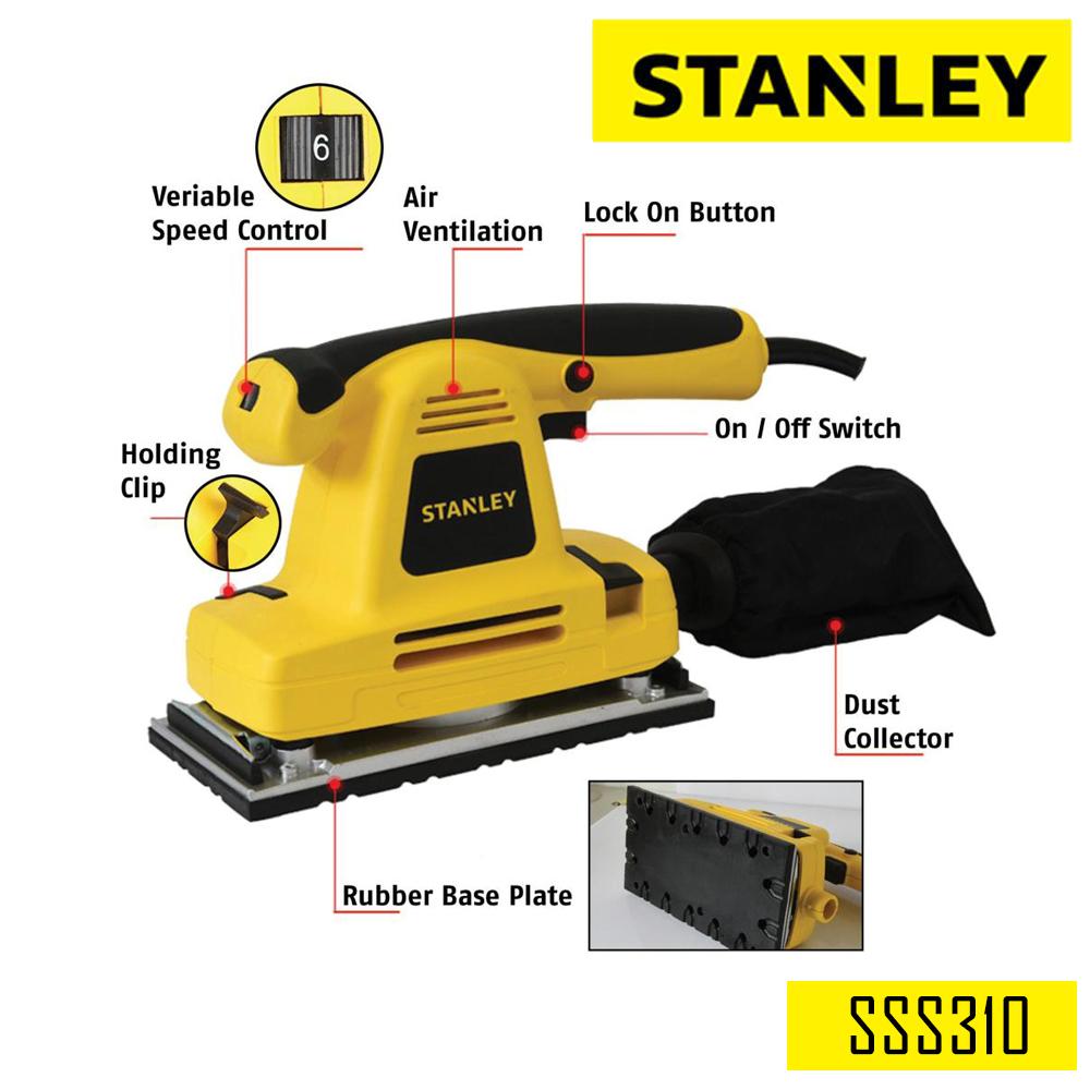 ขัดกระดาษทรายแบบสั่น SSS310-B1 STANLEY (ปรับรอบได้)