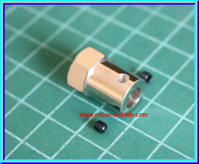 1x Iron Motor Shaft Coupling Coupler 6 mm (ข้อต่อแกนเพลา 6มม)