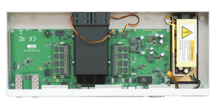 CCR1036-8G-2S+ Tilera 1.2Ghz 36-core CPU, 4GB RAM, 2xSFP, 8xGbit Ethernet, ROS L6, 1U rackmount, LCD, PSU