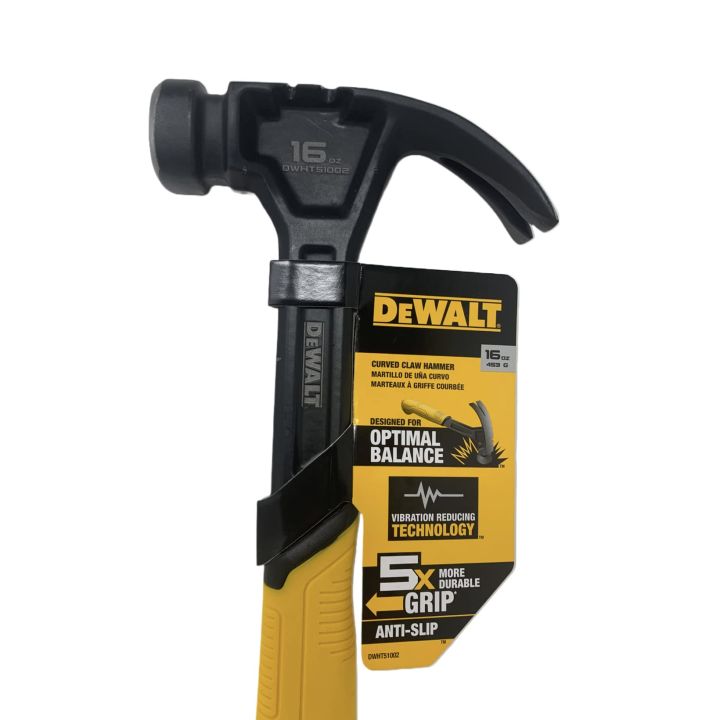 DEWALT ค้อนหงอนโค้ง First Strike 16Oz DWHT51002