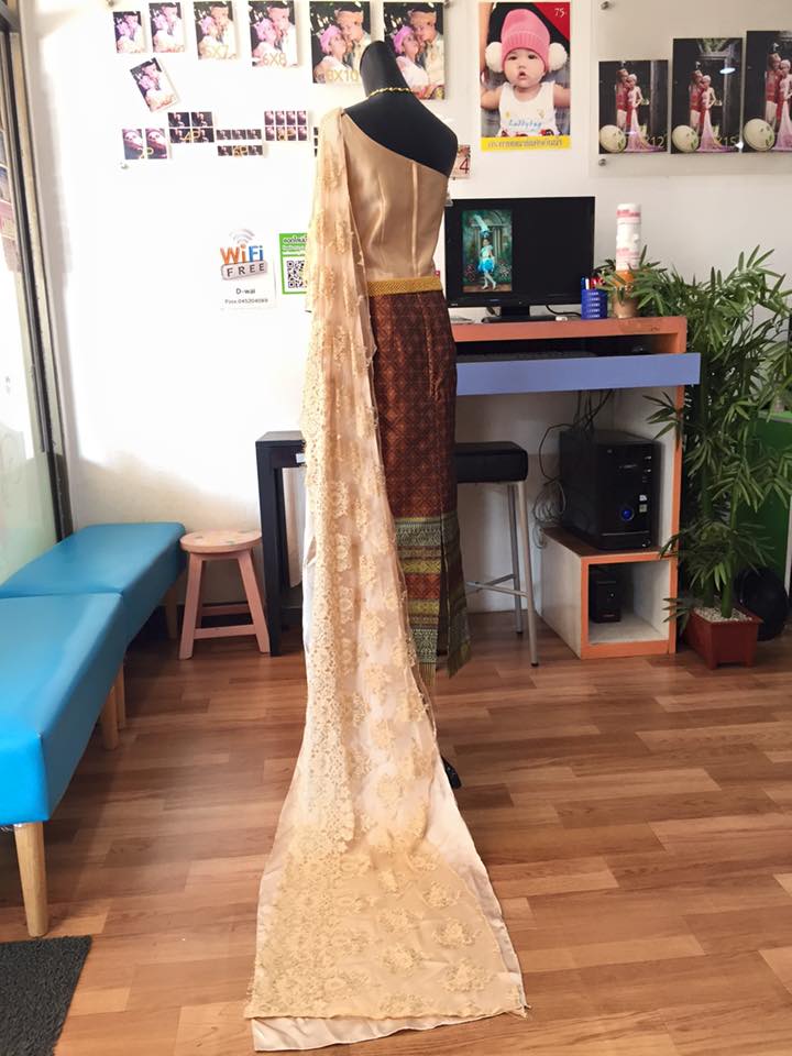 (พร้อมส่ง) ชุดไทยพร้อมส่ง รหัส 017