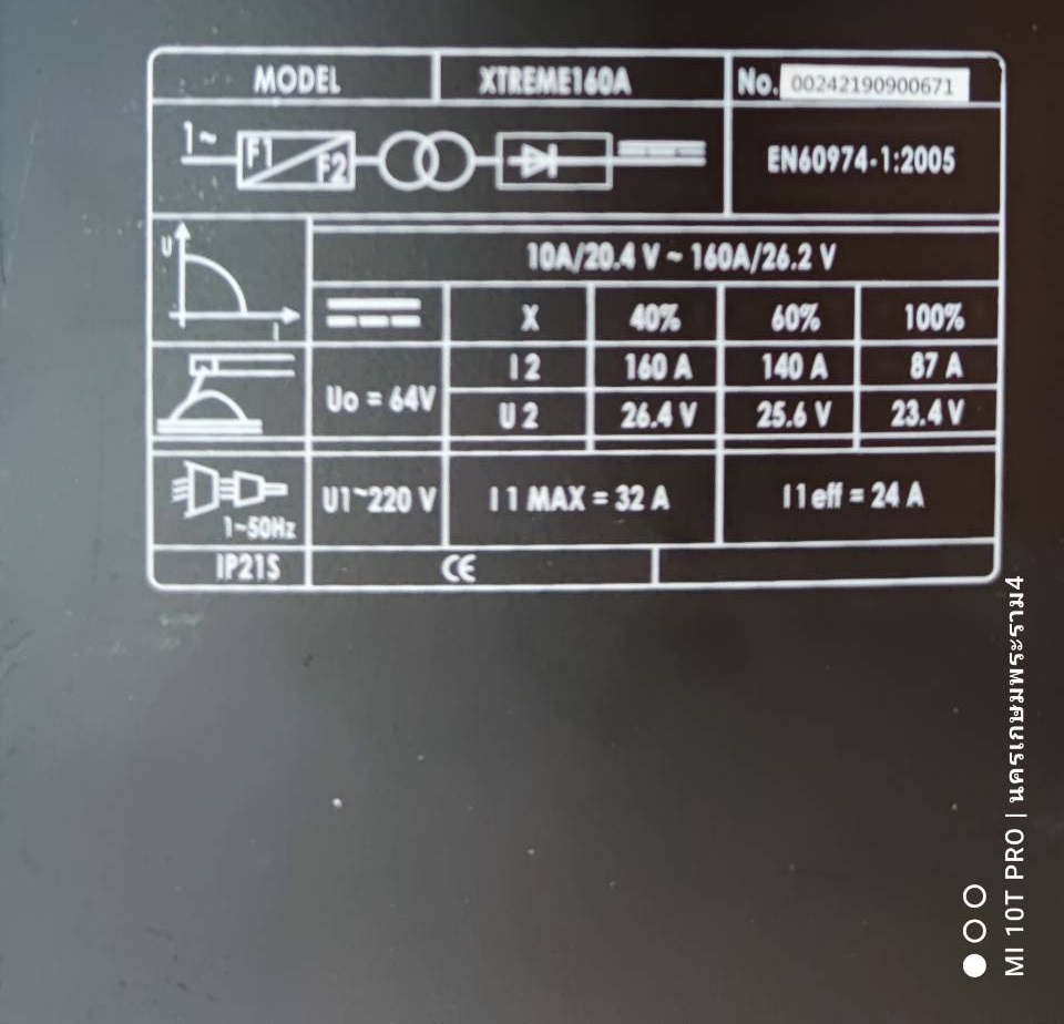 ตู้เชื่อมระบบ DIGITAL หน้าจอ LCD IGBT รุ่น XTREME160A PUMPKIN