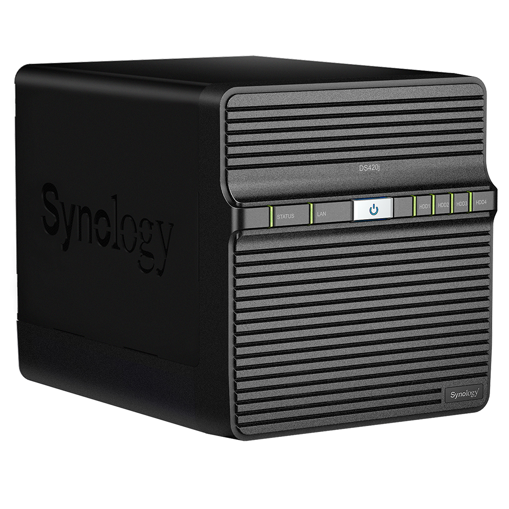 Synology Diskstation DS420j 4-bay DiskStation, Quad Core 1.4 GHz, 1GB RAM