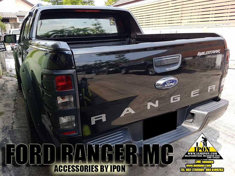 TRAIL LAMP COVER FORD RANGER T6- MC 2012-2015 FLATBLACK ครอบไฟท้ายดำด้านฟอร์ดเรนเจอร์ T6-MC 2012-2015