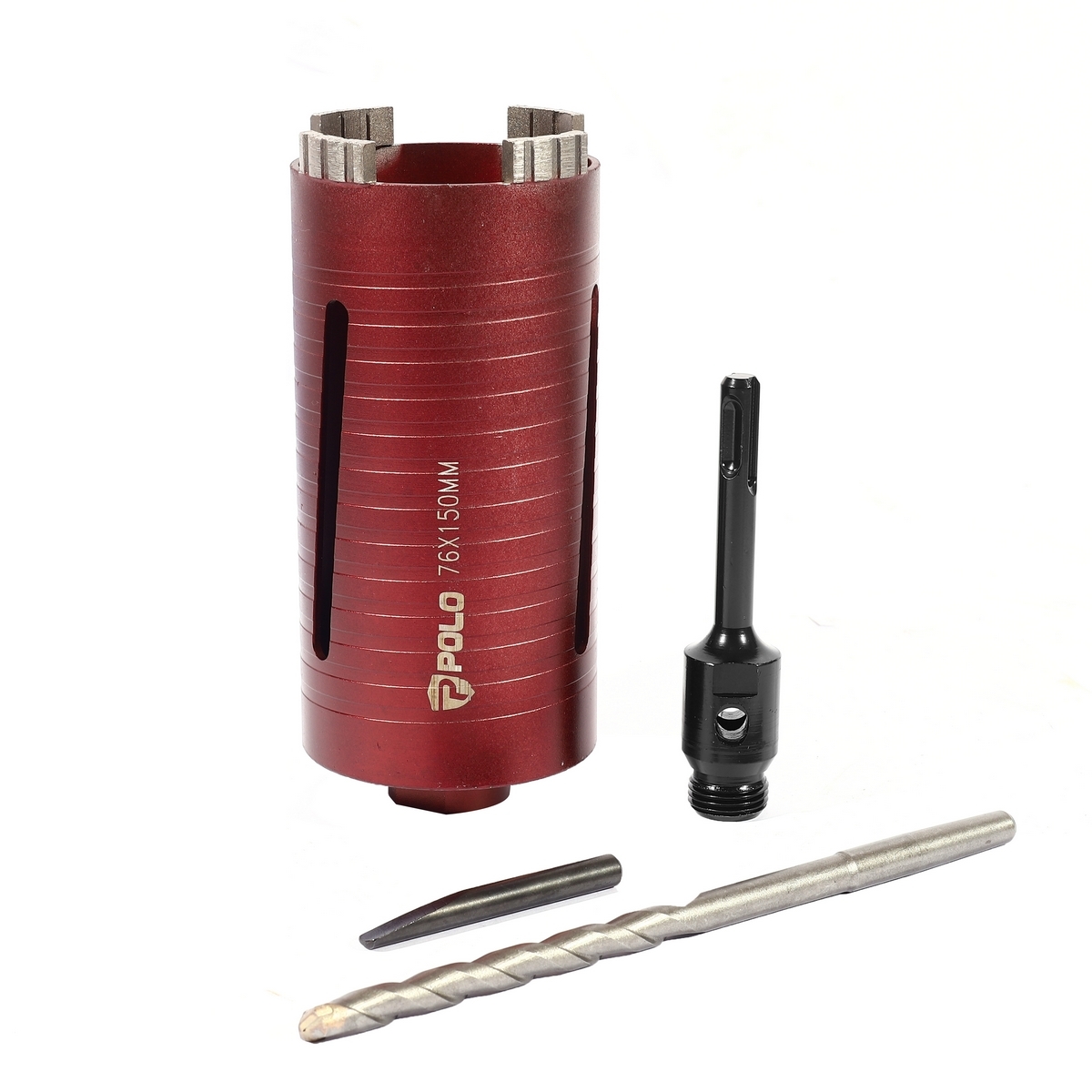โฮลซอกระบอกเพชร3" (76mm.) ยาว150mm. POLO