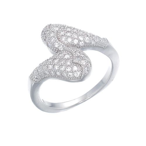 แหวนเงินแท้925เพรชประดับเพรชแท้สวิส เกรดดี น้ำใส