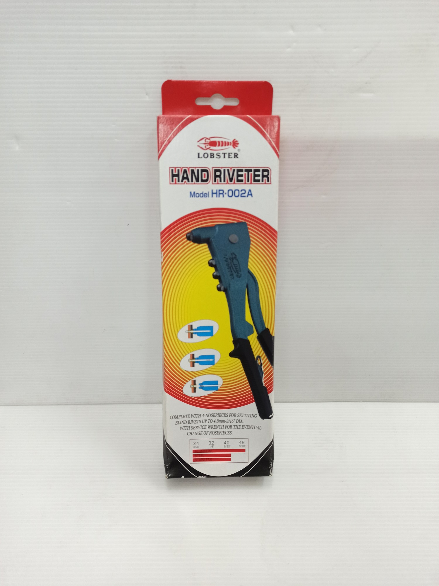 คีมย้ำรีเวท HR-002A LOBSTER ตรากุ้งแท้