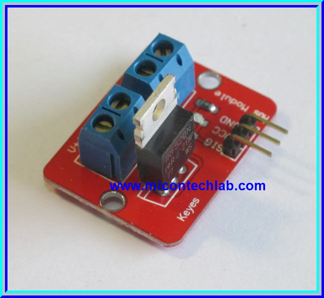 1x IRF520 เพาเวอร์มอสเฟตอิเล็กทรอนิกส์สวิตซ์ แบบ 1 ช่อง 100V 9.7A