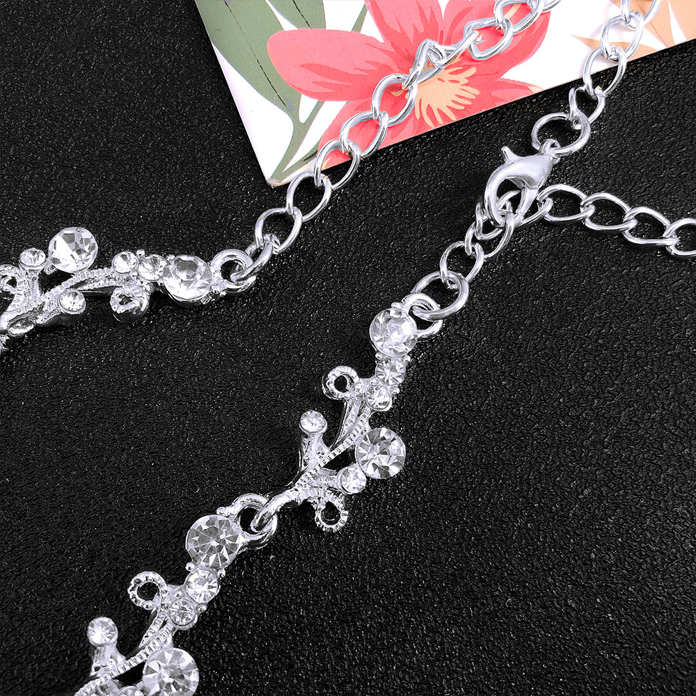 SET002 เครื่องประดับ 3 ชิ้น มงกุฎ สร้อยคอ ต่างหู จัดเซทสวยงาม สินค้าพร้อมส่งจากไทย