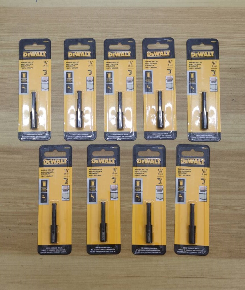 DEWALT ดอกสว่านเจาะกระเบื้อง Diamond Tip 1/4นิ้ว รุ่น DW5572