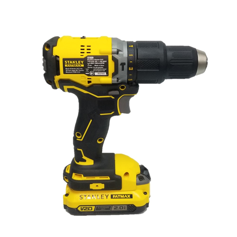 สว่านกระแทกไร้สาย ไร้แปรงถ่าน 20V SBD715D2KA-B1 STANLEY