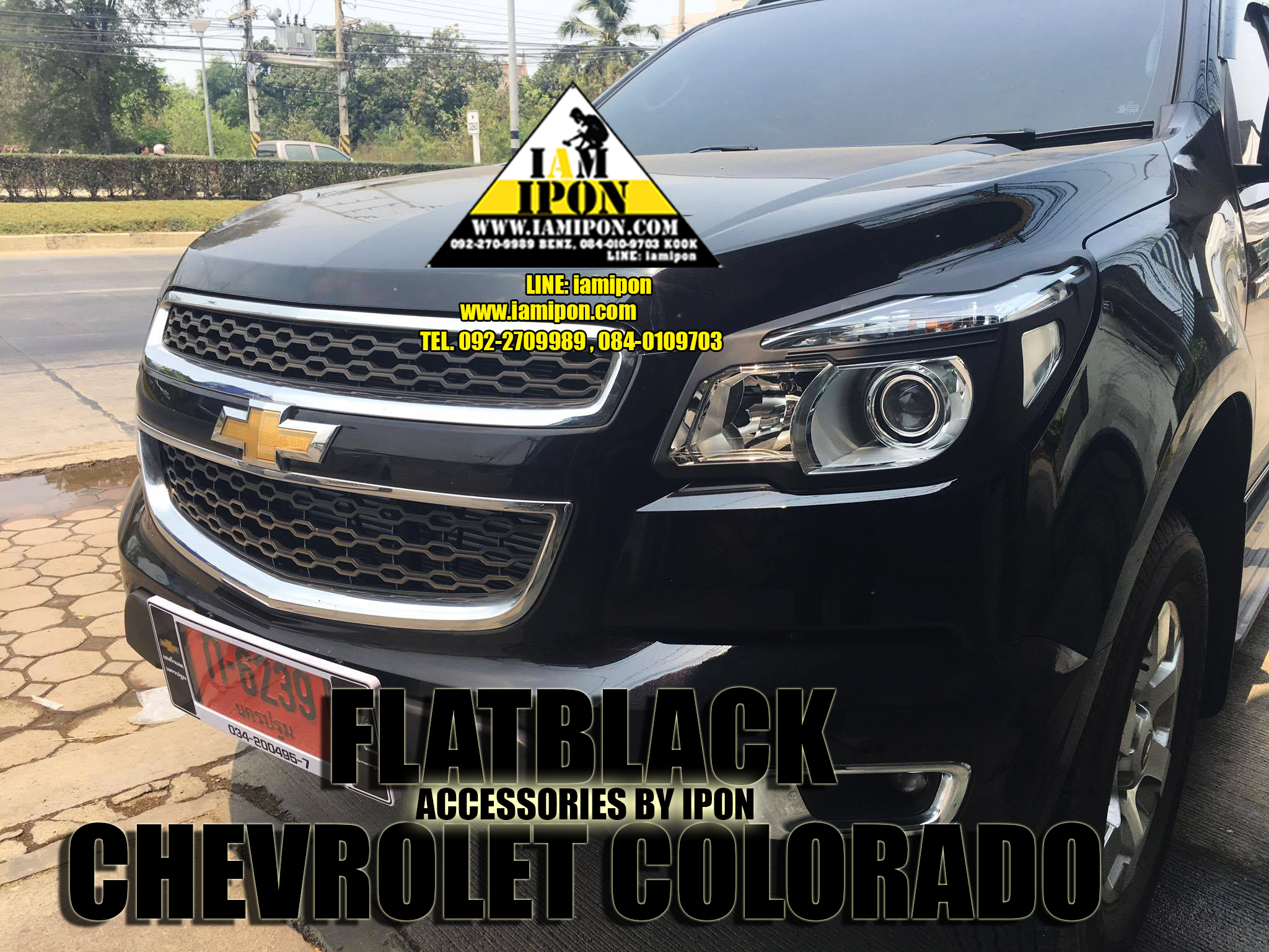 HEAD LAMP COVER CHEVROLET ALL NEW COLORADO 2012 ครอบไฟหน้าดำด้านออนิวโคโลราโด 2012