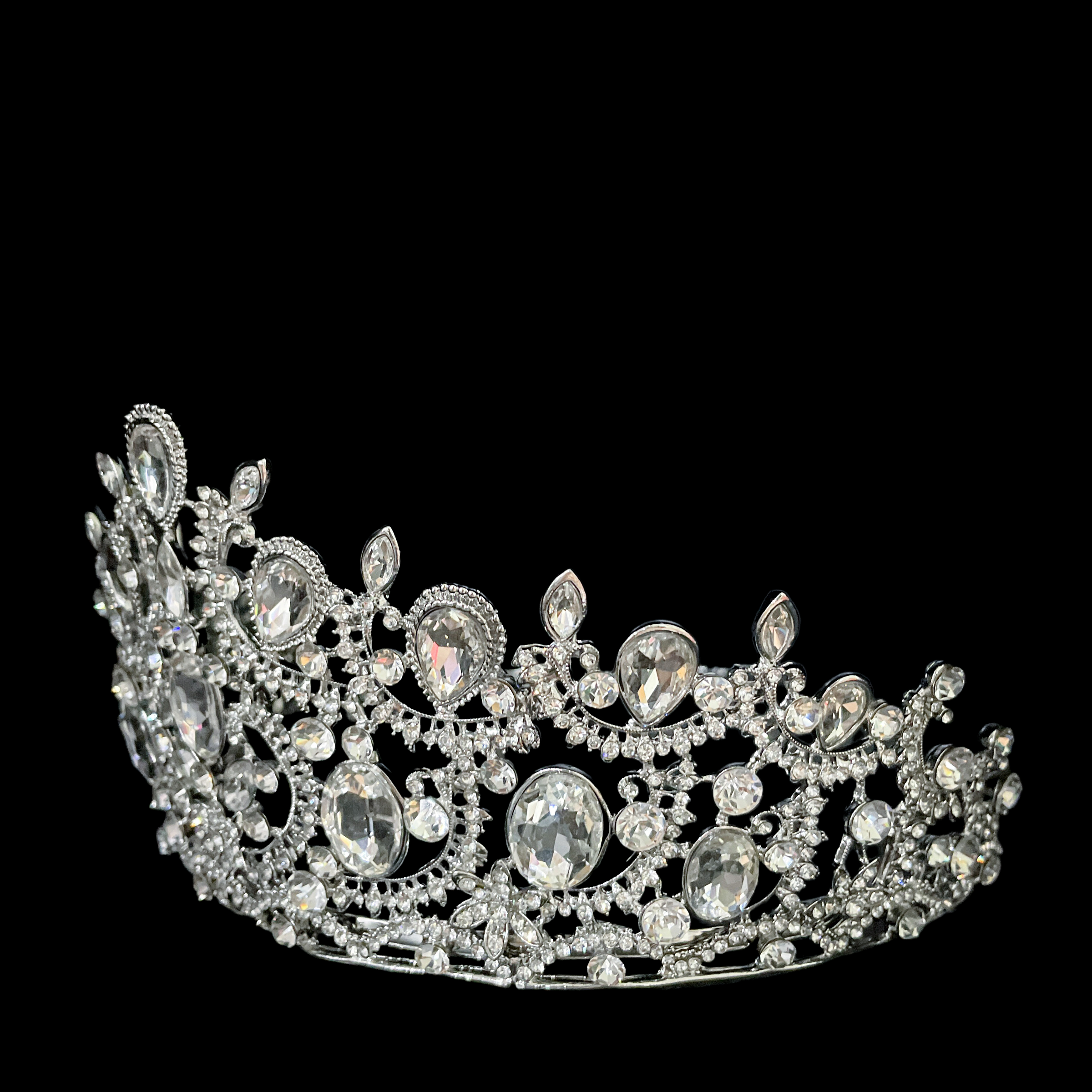 (พร้อมส่งจากไทย) มงกุฏ 105 สีเงิน มงกุฎนางงาม มงกุฎเพชร มงกุฎประกวด สินค้าพร้อมส่ง ไม่ต้องรอนาน งานพรีเมี่ยม