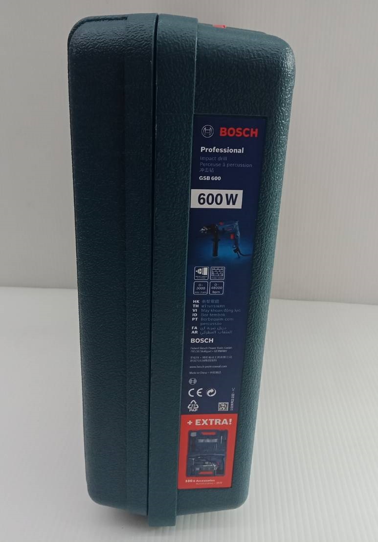 สว่านกระแทก1/2 GSB600 Carrying Case 100 Pc. Kit BOSCH