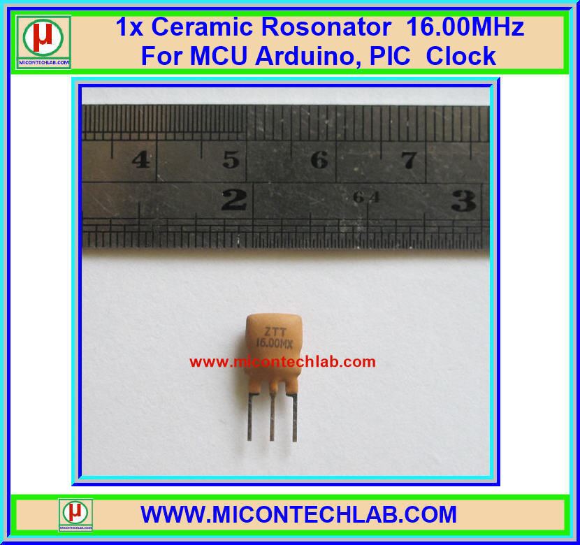 1x Ceramic Rosonator Crystal 16.00MHz For MCU Arduino PIC Clock