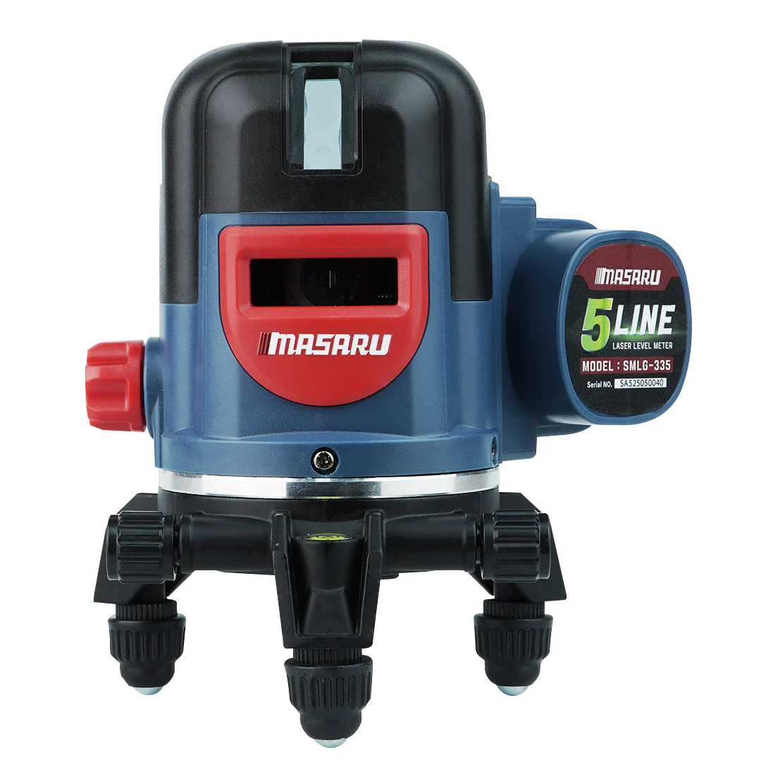 MASARU SMLG-335 เครื่องวัดระดับเลเซอร์แบบแสงสีเขียว 5 เส้น 16.8V (ไม่รวมขาตั้ง)