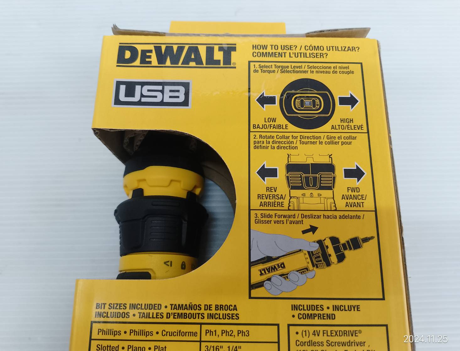 ไขควงไฟฟ้า4V FLEXDRIVE DWHT66719 DEWALT