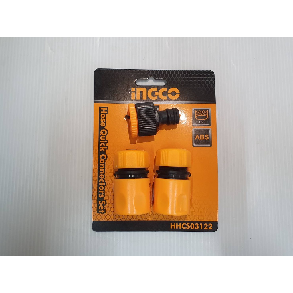 INGCO ชุดข้อต่อสายยาง 3 ชิ้นชุด INGCO รุ่น HHCS03122 ข้อต่อชุด