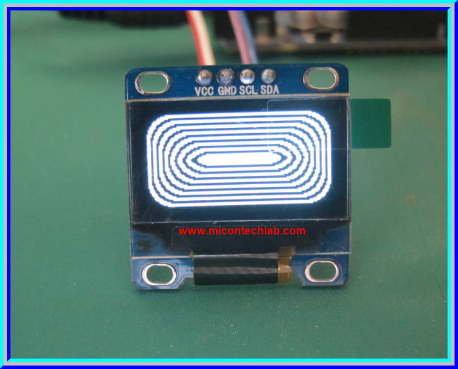 1x จอ OLED LCD 128x64 สีขาว ขนาด 0.96" แบบ I2C