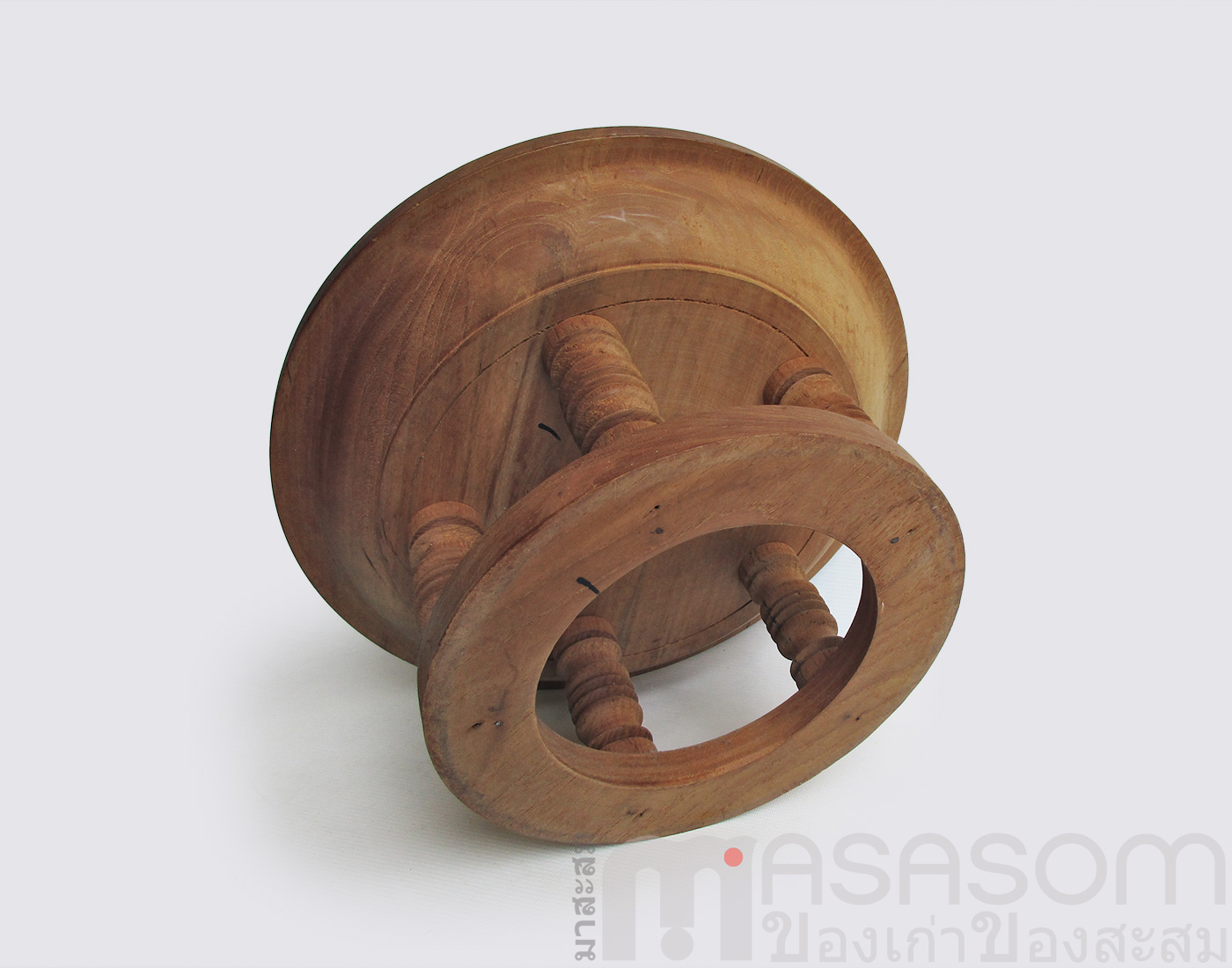 ขันโตกไม้สักเก่า