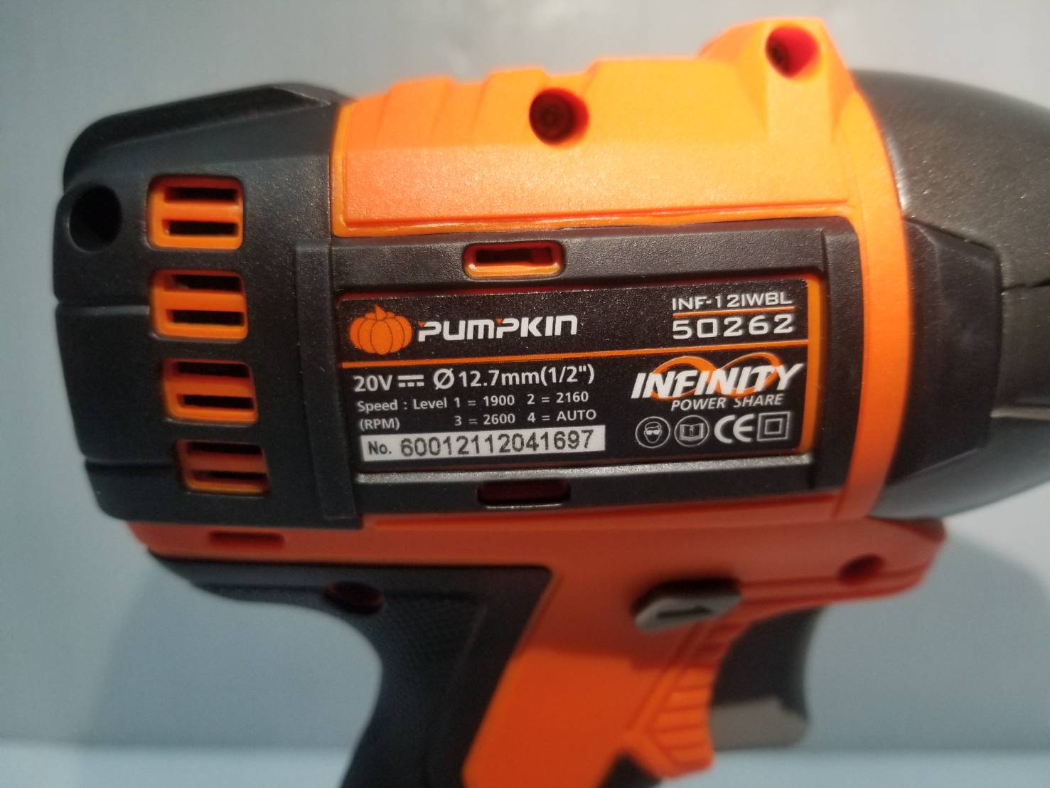 บล็อกแบต330Nm. 1/2 20V INF-12IWBL PUMPKIN 50262