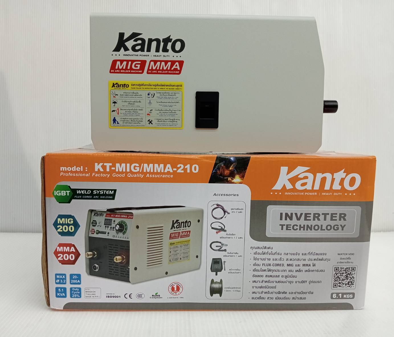 เครื่องเชื่อม2ระบบ KT-MIG/MMA-210 KANTO