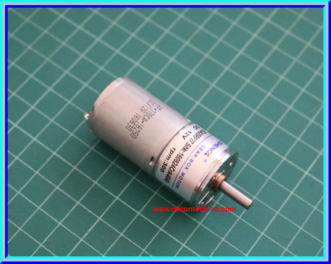 1x มอเตอร์เกียร์ดีซี 12V 300 rpm 25 มม. รุ่น ZGA25RP ยี่ห้อ Zhengke