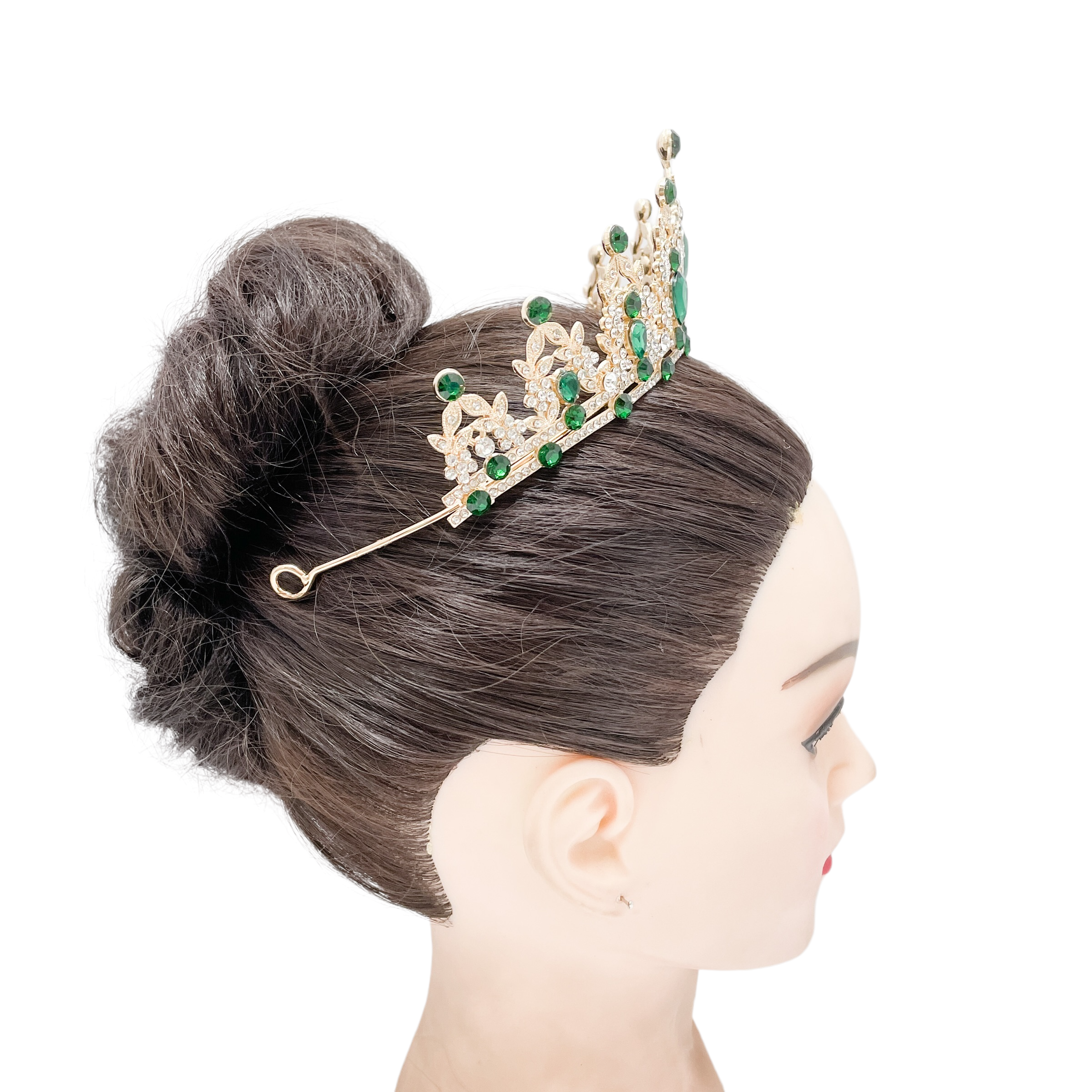 (พร้อมส่ง) เทียร่า 146 สีทอง-เขียว งานสวย ปราณีต QCเพชรทุกเม็ด สินค้าพร้อมส่งจากไทย