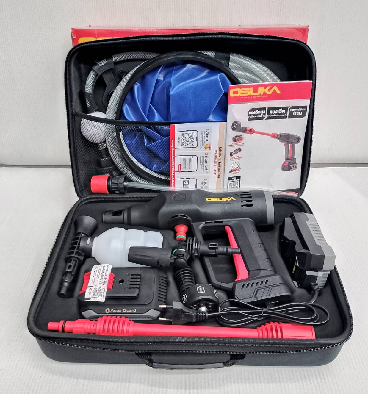 เครื่องอัดฉีดแรงดันสูงไร้สาย OCPW607-P1 OSUKA