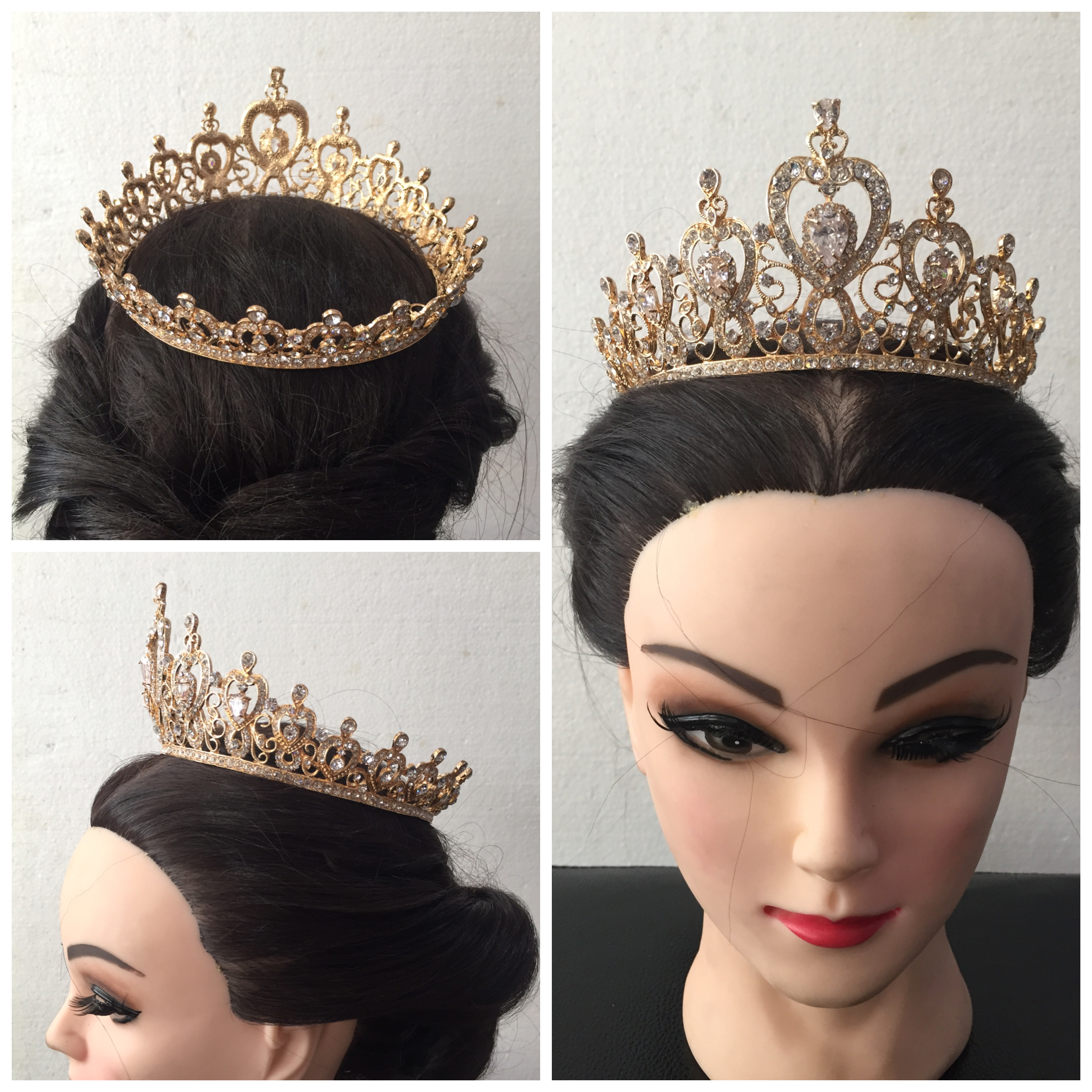 (พร้อมส่ง) มงกุฎ 038 สีทอง