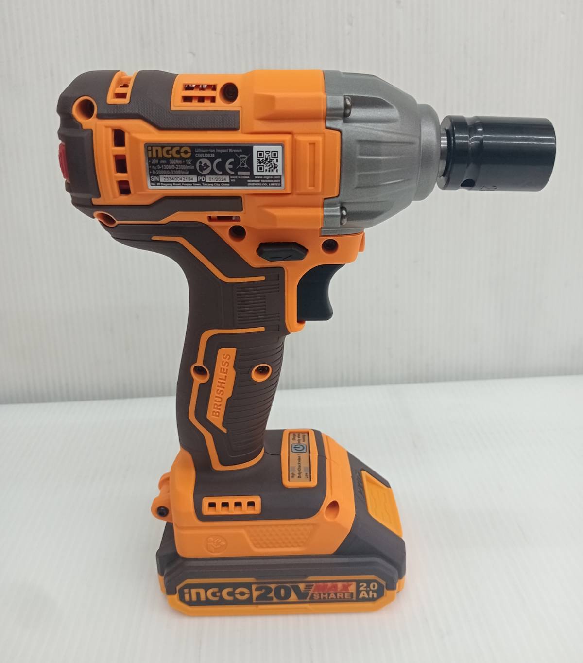 บล็อกกระแทก1/2 20V CIWLI2038 INGCO ครบชุด