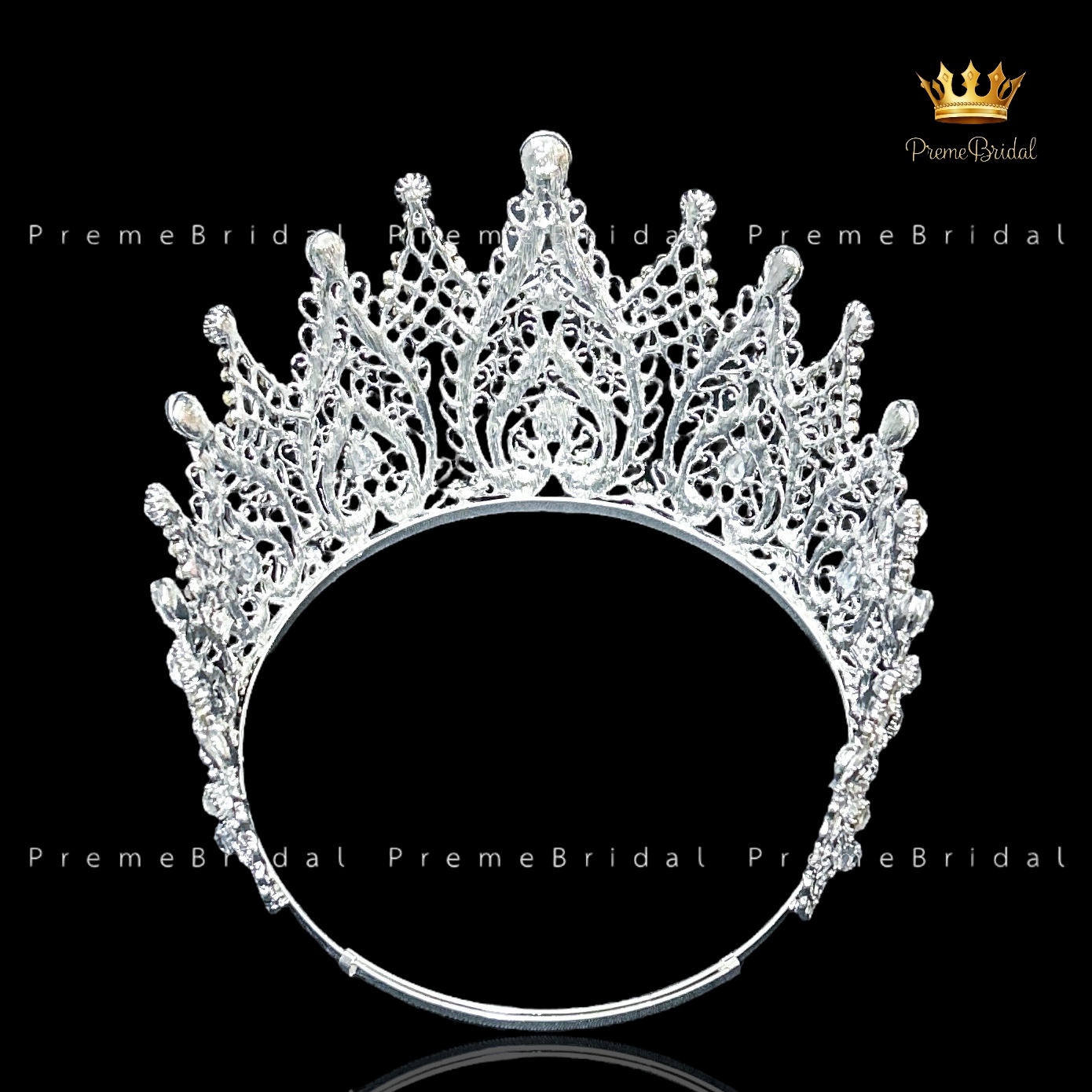 (พร้อมส่งจากไทย) มงกุฏ 130 ขนาดใหญ่ไซส์นางงาม งานสวย รุ่นฐานกลม ส่งด่วน ส่งจาก จ.อุบลราชธานี