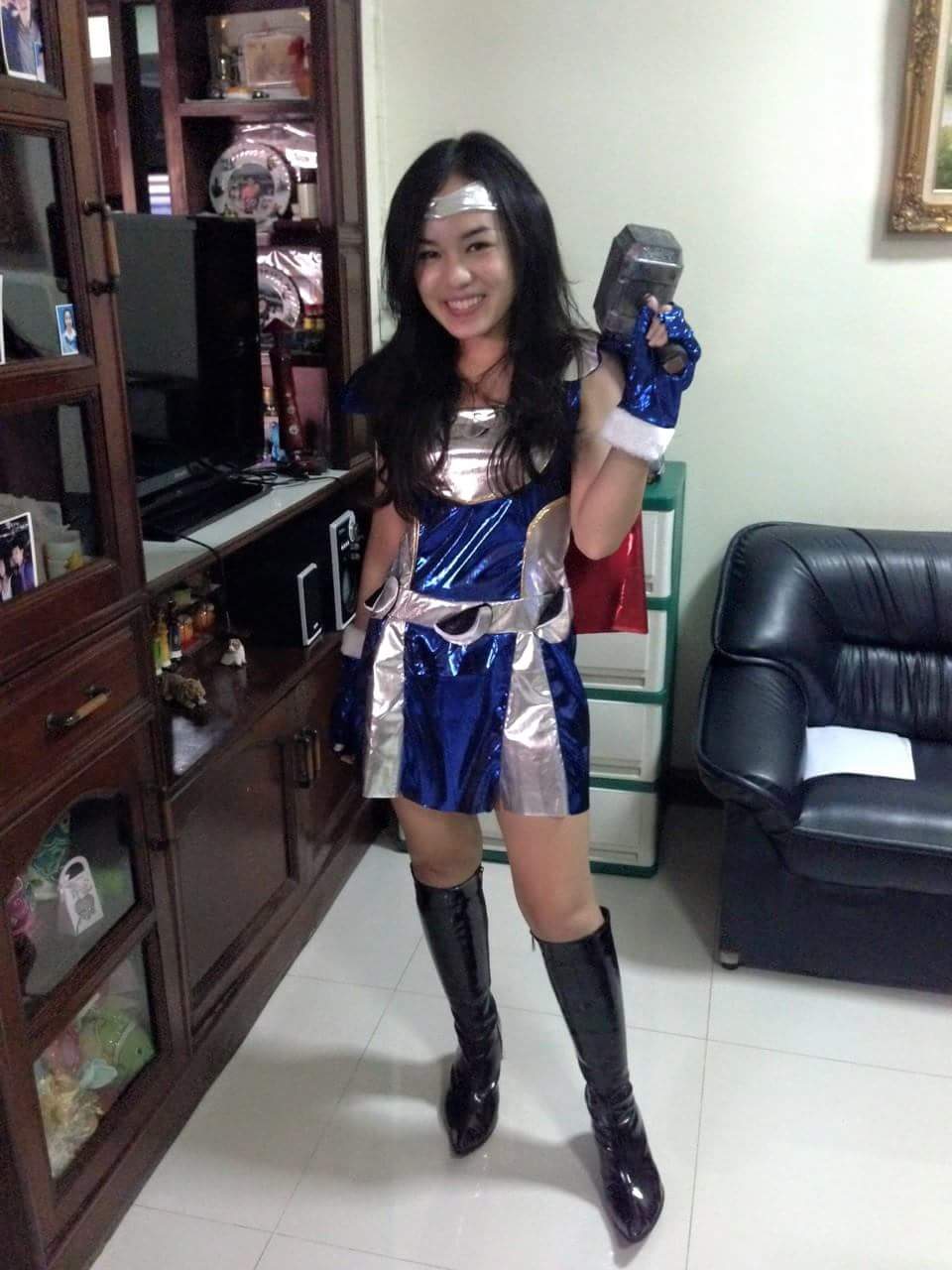 ชุดวันเดอร์วูแมนผ้ากำมะหยี่ เกรด A