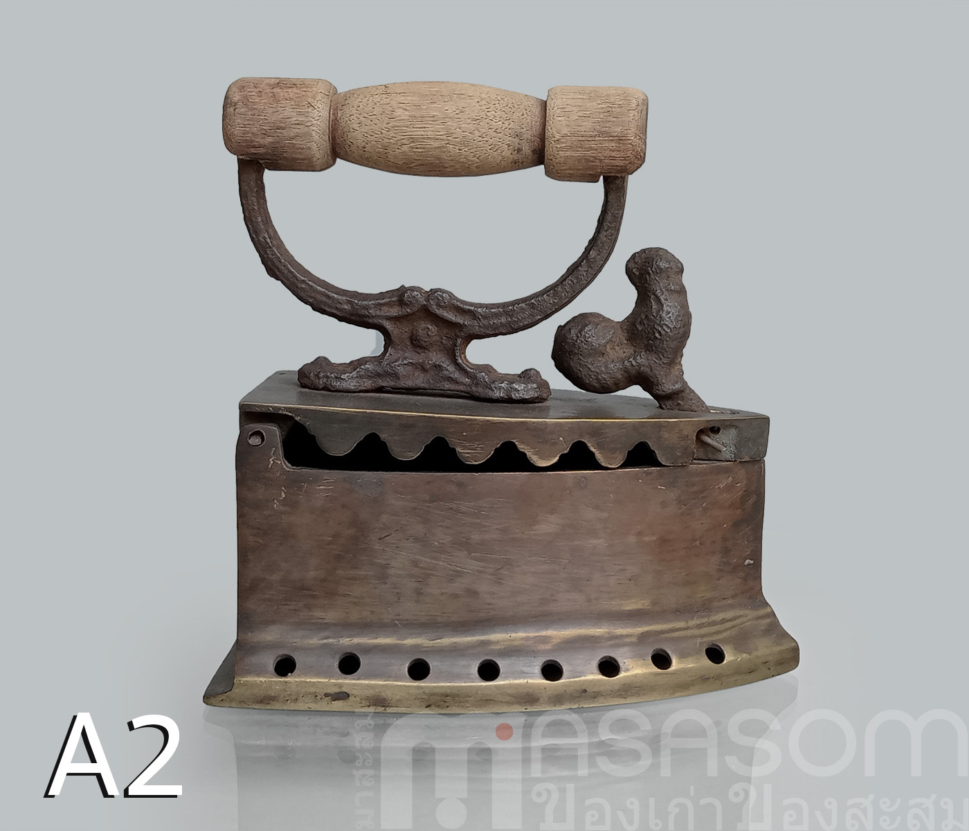 เตารีดหัวไก่ทองเหลือง