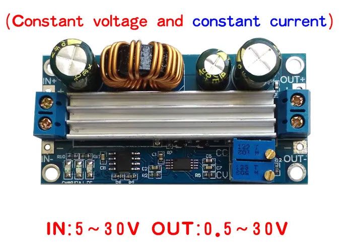 1x สเตปอัพ สเตปดาวน์ CC CV 3A 35W Buck Boost