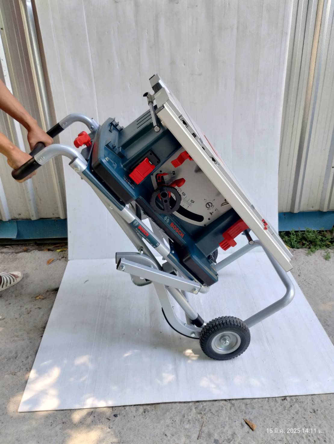 BOSCH GTA60W ขาโต๊ะเลื่อย พับได้มีล้อ สำหรับ GTS10XC, GTS10J