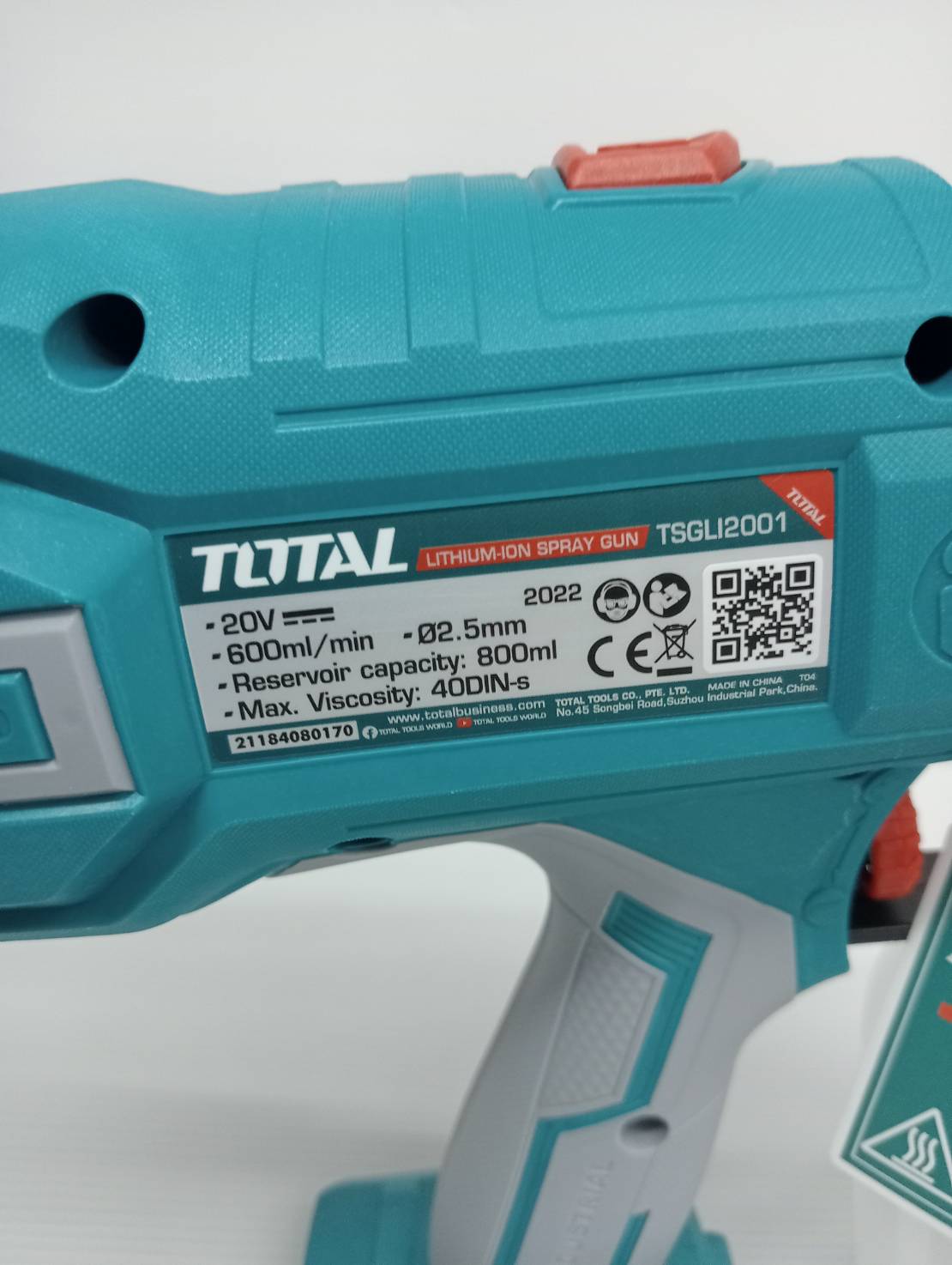 กาพ่นสี 20V TSGLI2001 TOTAL (เครื่องเปล่า)
