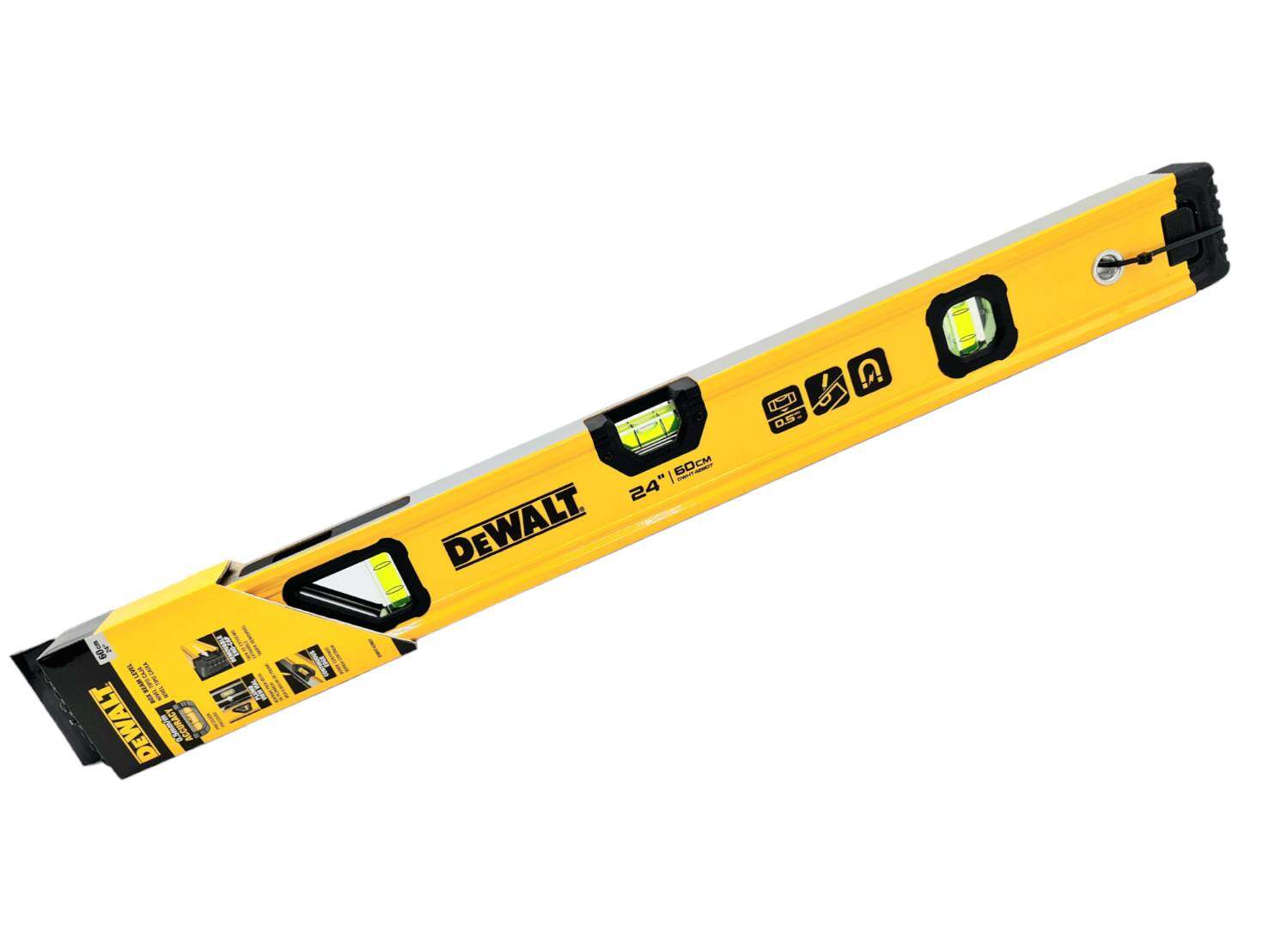 DEWALT รุ่น DWHT42807 ระดับน้ำ DEWALT Box Beam (ใหม่) ขนาด 24 นิ้ว แบบมีแม่เหล็ก