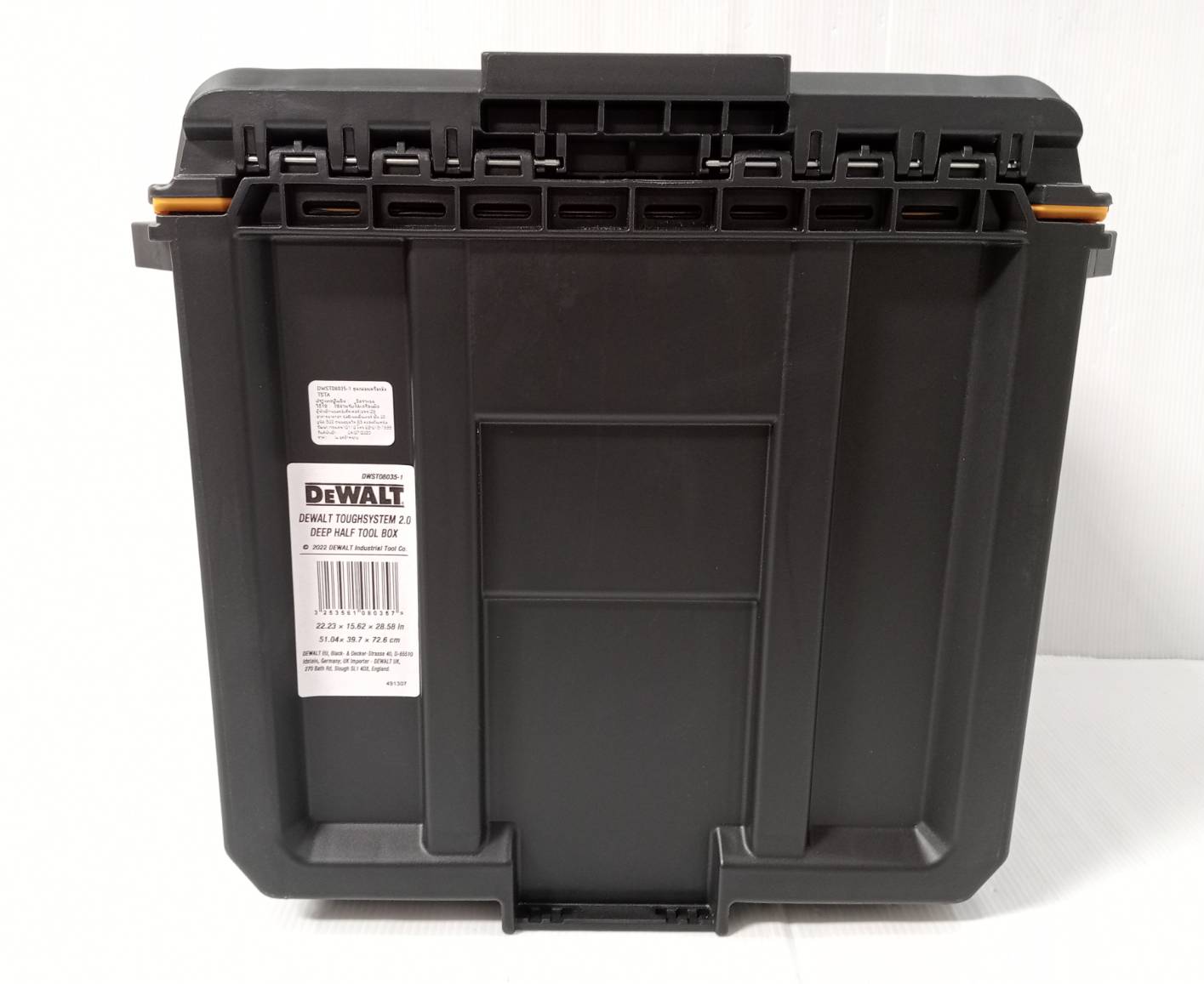 กล่องเครื่องมือทรงลึกขนาด1/2 DWST08035-1 DEWALT TOUGHSYSTEM 2.0