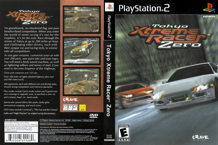 TOKYO XTREME RACER ZERO [US : DVD5 1 Disc]