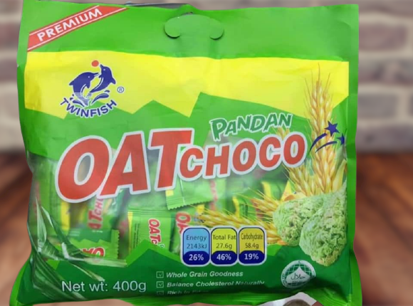 ข้าวโอ๊ตอัดแท่ง Oat Choco รสใบเตย พร้อมส่ง 6 รส ข้าวโอ๊ต ขนมข้าวโอ้ต oatchoco