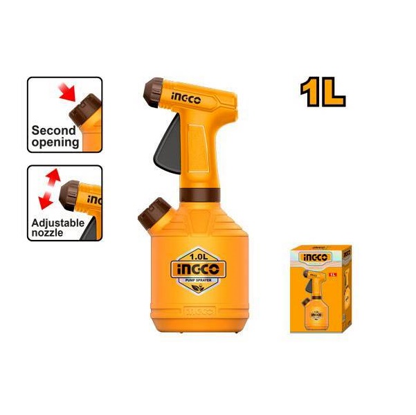 INGCO กระบอกฉีดน้ำ ขนาด 1 ลิตร รุ่นหัวทองเหลือง HSPP30102