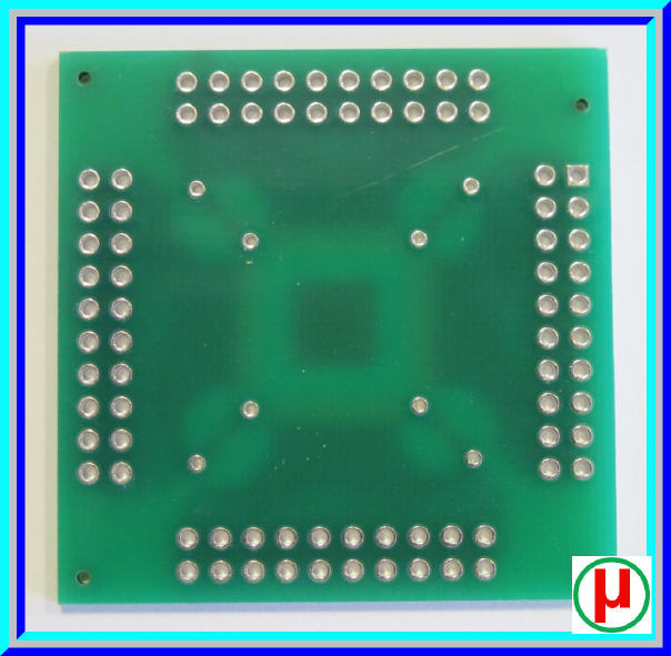 PCB TQFP80 Pitch 0.5mm