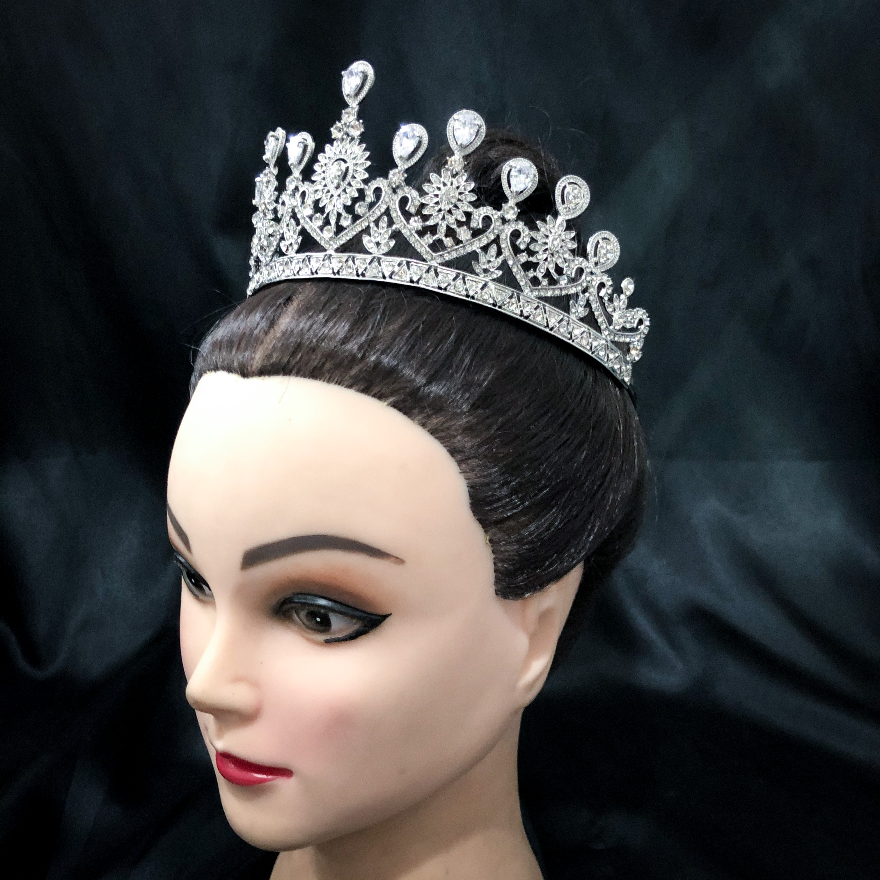 (พร้อมส่ง) เทียร่า 268 มงกุฎนางงาม มงกุฎเจ้าหญิง งานสวย ปราณีต QCเพชรทุกเม็ด สินค้าพร้อมส่งจากไทย