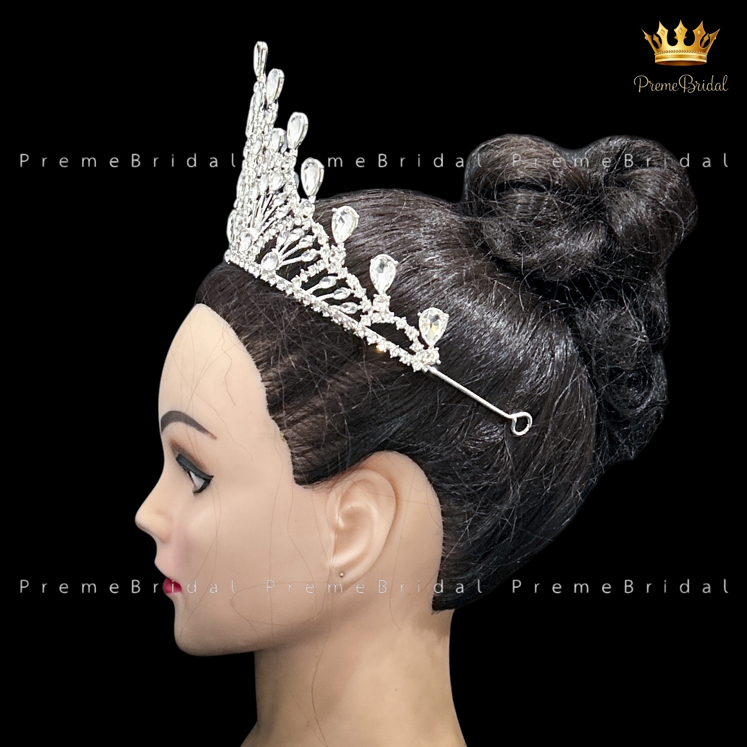 (พร้อมส่ง) เทียร่า 448 มงกุฎครึ่งหัว ไซส์นางงาม ปราณีต QCเพชรทุกเม็ด สินค้าพร้อมส่งจากไทย