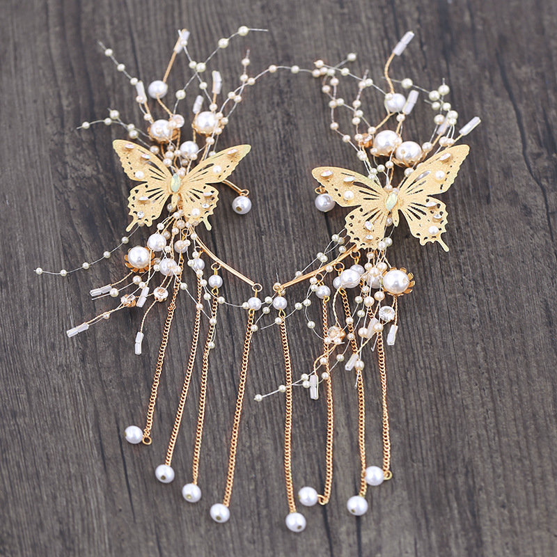 (พร้อมส่ง) Ear Cuff 005 จรหู จอนหู ผีเสื้อ ได้ทั้งคู่ เกี่ยวใบหู ใส่สวยๆ สวยงาม ทำจากโลหะสีทอง