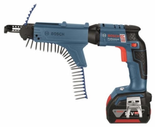 สว่านขันสกรูออโต้ไร้สาย พร้อมเเมกกาซีน GSR18V-EC TE+MA55 BOSCH